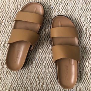 Madewell Charley Double Strap Leather Sandals